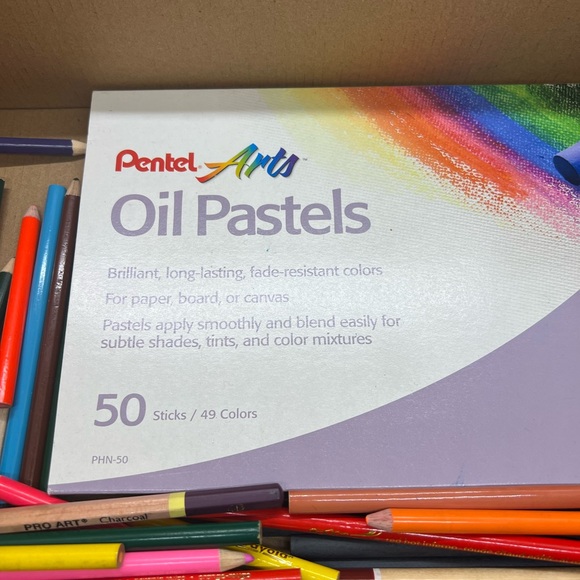 NWT & Used Colored Pencils, Oil Pastels Bundle of over 100 items!!! - Picture 4 of 10